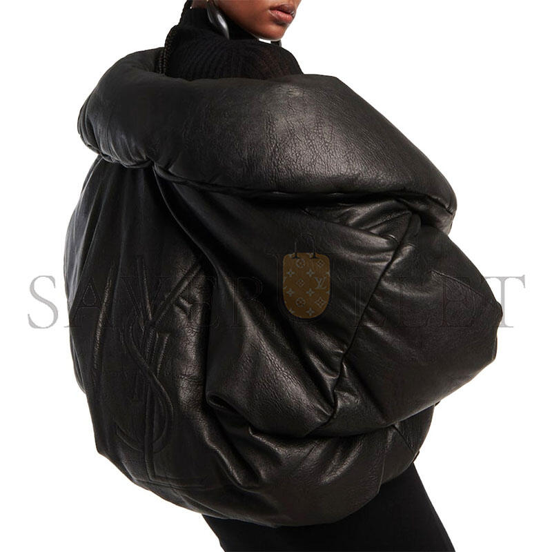 YSL PADDED TEXTURED-LEATHER JACKET 